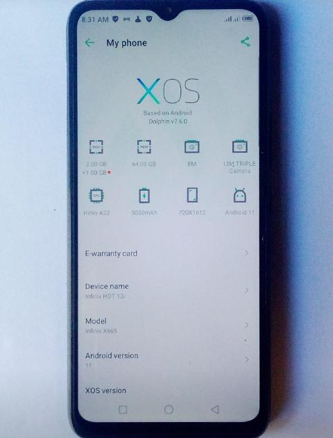 Infinix Hot 12i 64GB ROM with 4GB RAM ku guciro cya makeya utasanga ahandi
