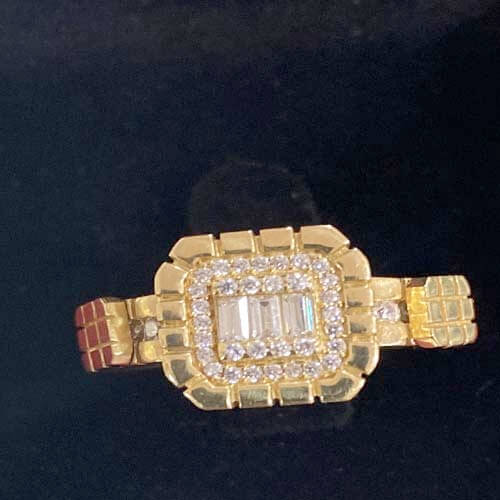 Gold Ring Italian Design, Yellow, 18 Karate 5.07 Grams, TD58