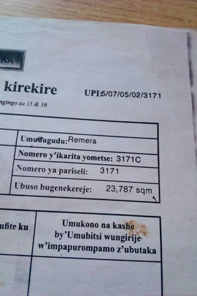 Isambu Nziza washyiramo ibikorwa bigezweho iri muri Hegitari 2.5 iri mubugesera kuri makeya