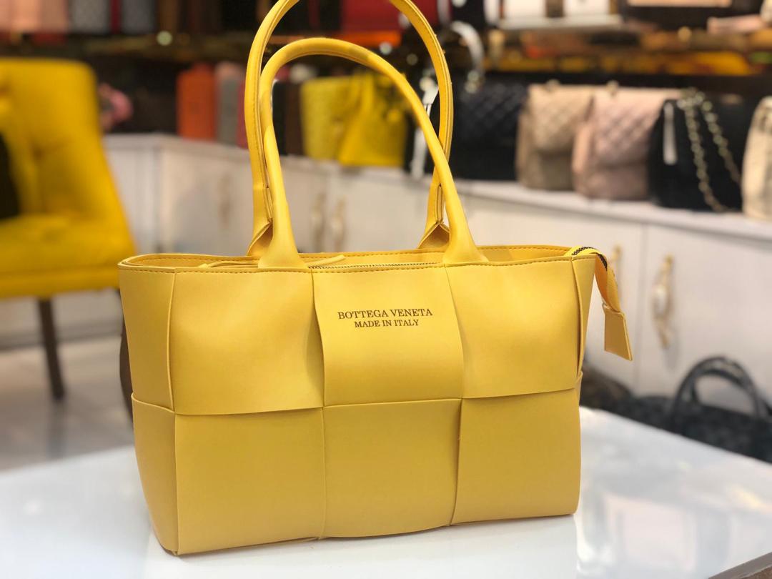 Yellow Women hand bag