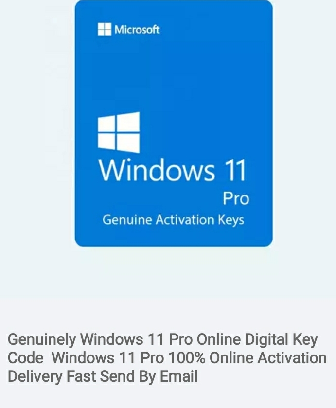 Windows 11 pro  for PC , 1pcs key code activated genuine  delivery  email,  