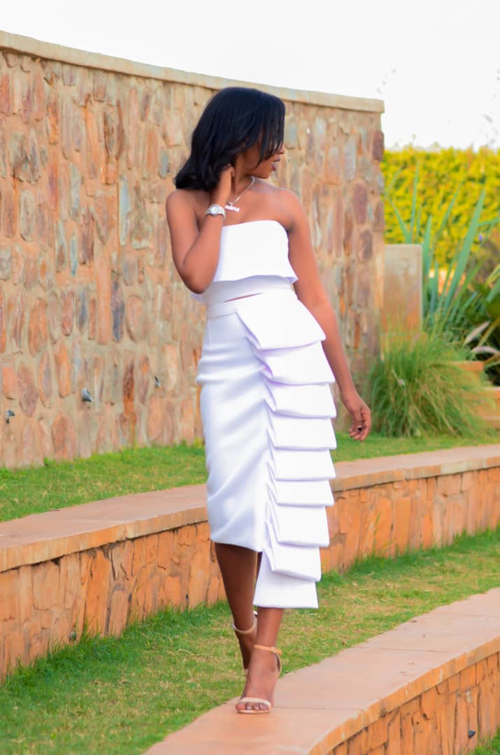 HeartBeat white dress for girls 001